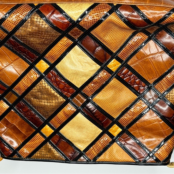 Accents by Sharif Patchwork Leather Handbag - Picture 5 of 10